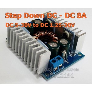 DC Step Down Module [5-30V to 1.2-30V] 8A Automatic Buck (ราคาพิเศษ 270 บาท) 